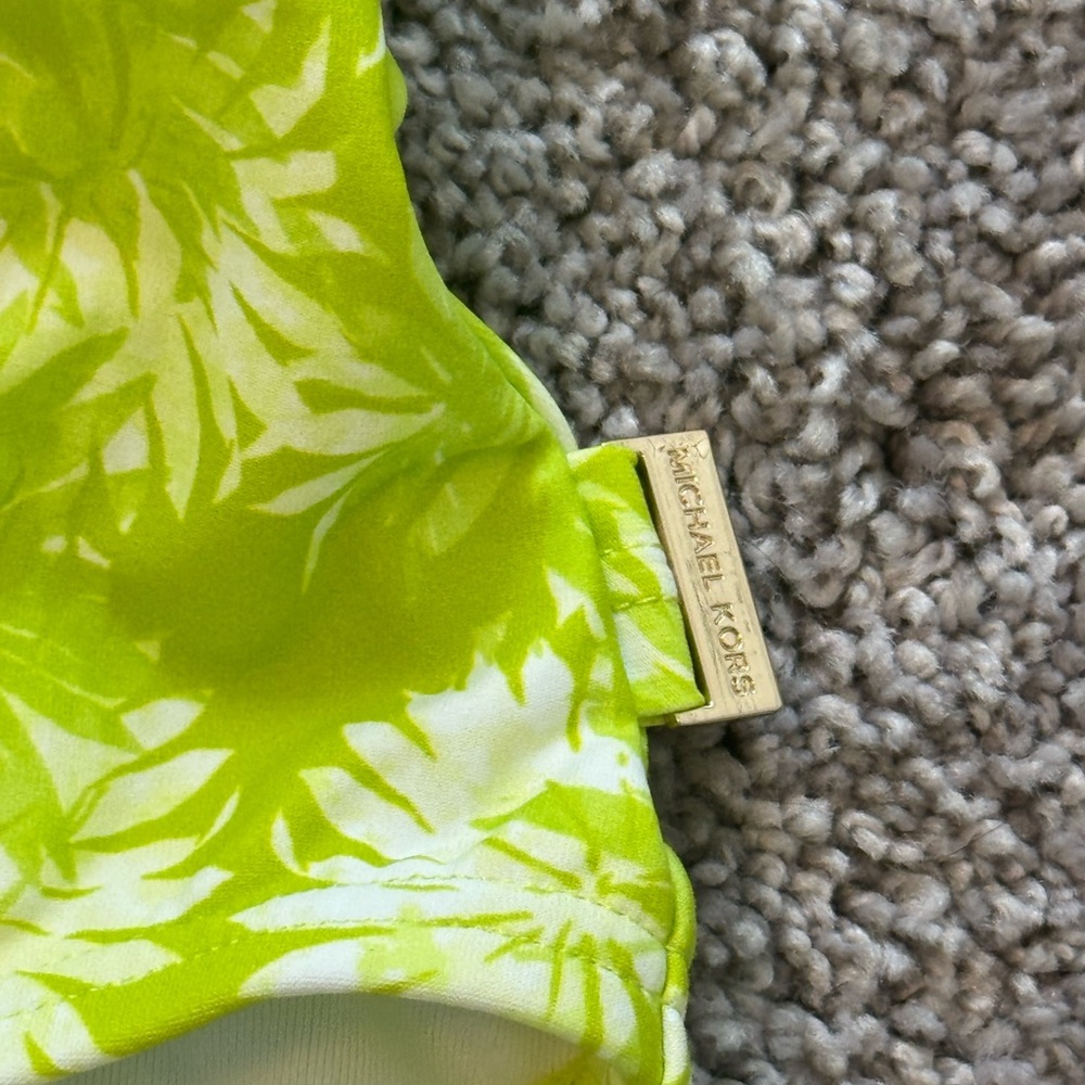 Micheal Kors lime green one piece nwot - Picture 4 of 7